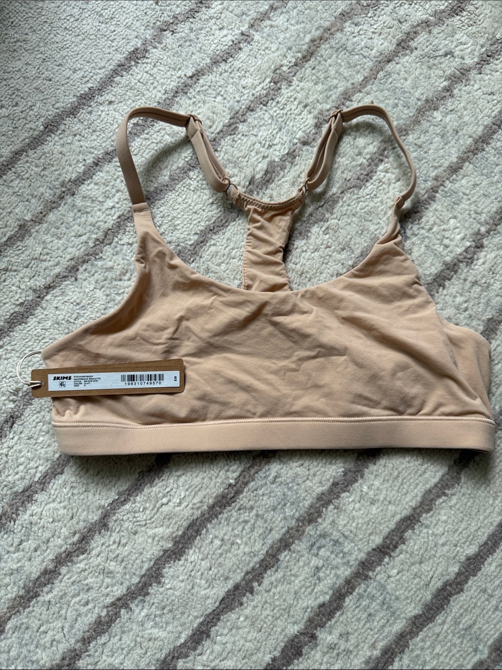 SKIMS fits everybody racerback bralette clay